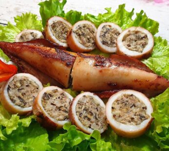 Mực dồn thịt lb